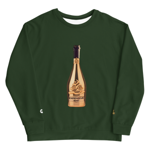 Open image in slideshow, G Street X Expensive Shxt Gold Bottle Unisex Sweatshirt (Green)
